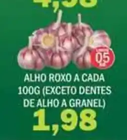 Supermercados Mendonça Alho roxo oferta