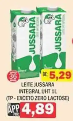 Supermercados Mendonça Leite jussara integral uht 1l oferta