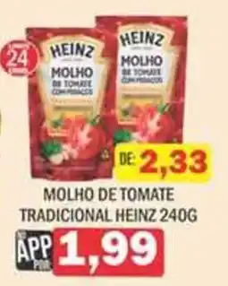 Supermercados Mendonça molho de tomate tradicional heinz oferta