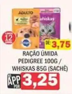Supermercados Mendonça Ração úmida pedigree / whiskas oferta