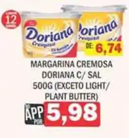 Supermercados Mendonça Margarina cremosa doriana c/ sal oferta