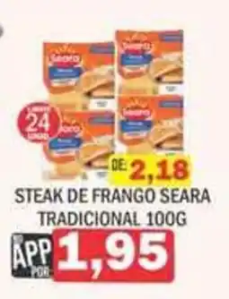 Supermercados Mendonça Steak de frango seara tradicional oferta