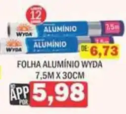 Supermercados Mendonça folha alumínio wyda oferta