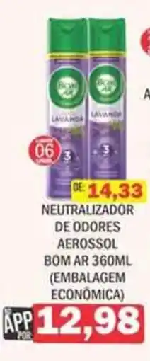 Supermercados Mendonça neutralizador de odores aerossol bom ar oferta