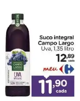 Carrefour Suco integral campo largo uva oferta