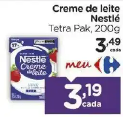 Carrefour Creme de leite Nestlé oferta
