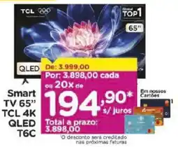 Carrefour Smart TV 65" TCL 4K QLED T6C oferta