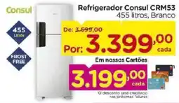 Carrefour Refrigerador Consul CRM53 455 litros, Branco oferta
