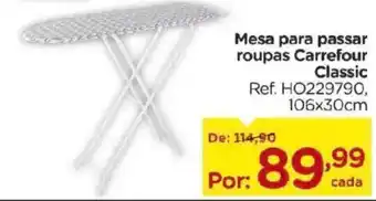 Carrefour Mesa para passar roupas Carrefour Classic oferta