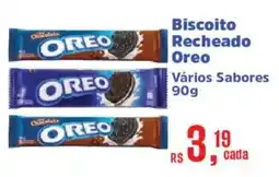 Supermercados Mateus Biscoito Recheado Oreo Vários Sabores oferta