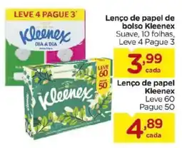 Carrefour Lenço de papel de bolso kleenex oferta