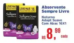 Supermercados Mateus Absorvente sempre livre oferta
