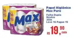 Supermercados Mateus Papel Higiênico Max Pure oferta