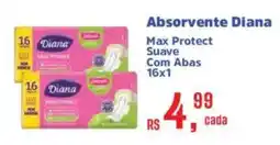 Supermercados Mateus Absorvente diana max protect suave com abas oferta
