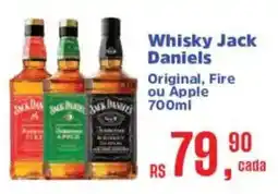 Supermercados Mateus Whisky jack daniels original, fire ou apple oferta