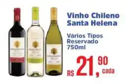Supermercados Mateus Vinho chileno santa helena oferta
