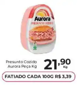 Comercial Esperança Presunto cozido aurora peça kg oferta
