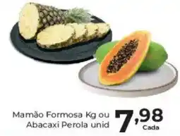 Comercial Esperança Mamão Formosa Kg ou Abacaxi Perola unid oferta