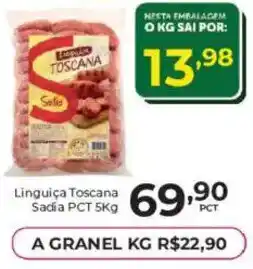 Comercial Esperança Linguiça Toscana Sadia oferta