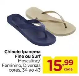 Carrefour Chinelo Ipanema Fine ou Surf oferta