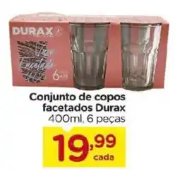 Carrefour Conjunto de copos facetados durax oferta