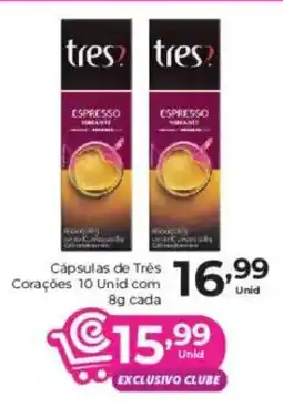 Comercial Esperança Cápsulas de Três Corações 10 Unid com 8g cada oferta