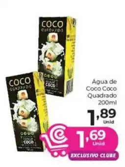 Comercial Esperança Água de Coco Coco Quadrado oferta