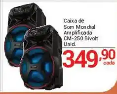 X Supermercados Caixa de Som Mundial Amplificada CM-250 Bivolt Unid. oferta