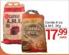 X Supermercados Carvão X ou A.M.E. oferta