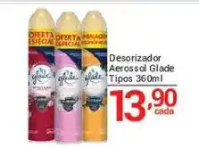 X Supermercados Desodorizador Aerossol Glade Tipos 360ml oferta