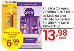 X Supermercados Kit Seda Colágeno Vitamina C ou Toque de Seda ou Liso Perfeito ou Cachos oferta