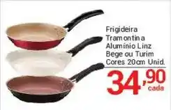 X Supermercados Frigideira Tramontina Aluminio Linz Bege ou Turim oferta