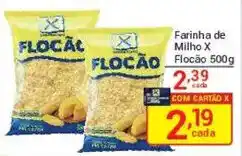 X Supermercados Farinha de Milho X Flocação oferta