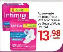X Supermercados Absorvente intimus tripla proteção suave ou seca c/ abas oferta