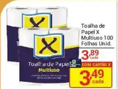 X Supermercados Toalha de papel x multiuso oferta