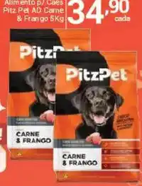 X Supermercados PitzPet Carne & Frango oferta