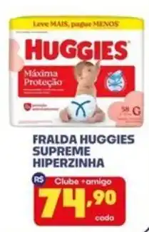 Boa Supermercados Fralda huggies supreme hiperzinha oferta