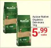 X Supermercados Açúcar native orgânico demerara oferta