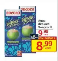 X Supermercados Água de Coco Sococo 1L oferta