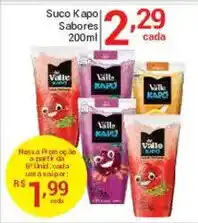 X Supermercados Suco Kapo Sabores oferta