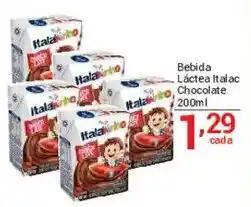 X Supermercados Bebida Láctea Italac Chocolate oferta