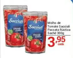 X Supermercados Molho de Tomate Sacciali Passata Rústica oferta