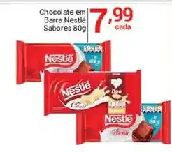 X Supermercados Chocolate em Barra Nestlé Sabores 80g oferta