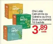 X Supermercados Chá Leão Camomila ou Cidreira ou Erva Doce ou Hortelã oferta