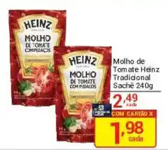 X Supermercados Molho de tomate heinz oferta
