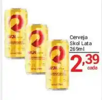 X Supermercados Cerveja Skol Lata oferta