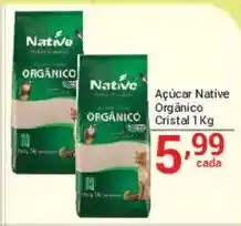 X Supermercados Açúcar Native Orgânico Cristal oferta