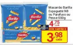 X Supermercados Macarrão Barilla Espaguete N8 ou Parafuso ou Penne oferta