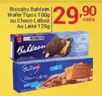 X Supermercados Biscoito Bahlsen Wafer Tipos 100g ou Choco Leibniz Ao Leite 125g oferta