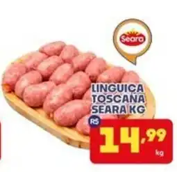 Boa Supermercados Linguica Toscana Seara kg oferta